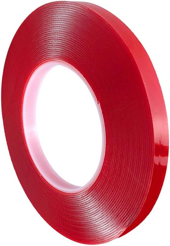 QitinDasen 10m X 10mm Premium Heavy Duty Transparent Acrylic Foam Mounting Tape, Roll Double Sided Adhesive Tape