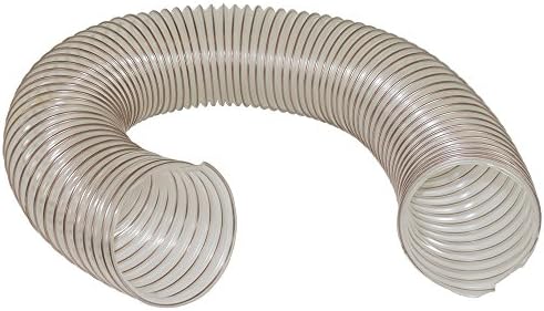 Nordfab Ducting 3279-0400-000000 QF Static Dissipative Urethane Hose, Clear, 4" dia,