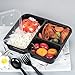 [10-Pack] Premium 3-Compartment Stackable Meal Prep Containers With Lids Reusable Microwavable Plastic BPA Free Lunch Box