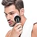 Men's Facial Cleansing Brush, Waterproof Sonic Face Cleansing Brush, Powered Face Scrubber Brush with 16 Patterns Deep Skin Cleaning System for Gentle Exfoliating & Deep Pore Cleanse (Black)