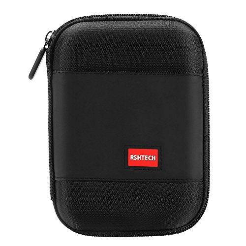 RSHTECH Hard Drive Case for 2.5 Inch SSD External Hard Disk GPS Camera Portable Ultra Slim Carrying Case, EVA Shockproof - Thumbnail 5