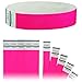 Goldistock Event Wristbands Original Series Aglow Neon Pink 200 Count | ¾” Arm Bands | Paper-Like Party Armbands | Wrist Bands