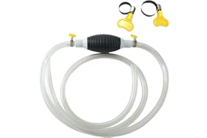 Multifunctional Liquid Siphon Pump, Large Diameter Manual Fluid Extractor for Gasoline, Motor Oil, Fuel, Diesel, Water, Fish 