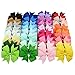 Handmade 40Pcs Baby Girls Grosgrain Ribbon Boutique Hair Bows For Teens Baby Girls Babies Toddlers Christmas Gift
