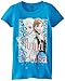 Frozen Little Girls' Anna and Elsa T-Shirt, Turquoise, 5/6