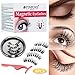 Magnetic Eyelashes, Day to Night Eyelash Kit, Reusable Silk False Lashes, Ultra Thin Magnet, Light weight & Easy to Wear, Best 3D Reusable Eyelashes with Applicator, 8 pac with Tweezers