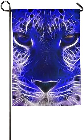 Purple Tiger Summer Beach Personalized Fall Porch Garden Flags Polyester Fiber Diameter 8-12mm Decorative