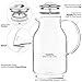 Tealyra - Glass Carafe 67.5 ounce - Stove-Top Safe - Heat Resistent Borosilicate - Large Pitcher - Teapot - Kettle - Hot and Iced Tea Water Juice Beverage - 2000ml