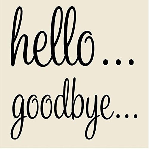 Hello Goodbye Vinyl Wall Decal