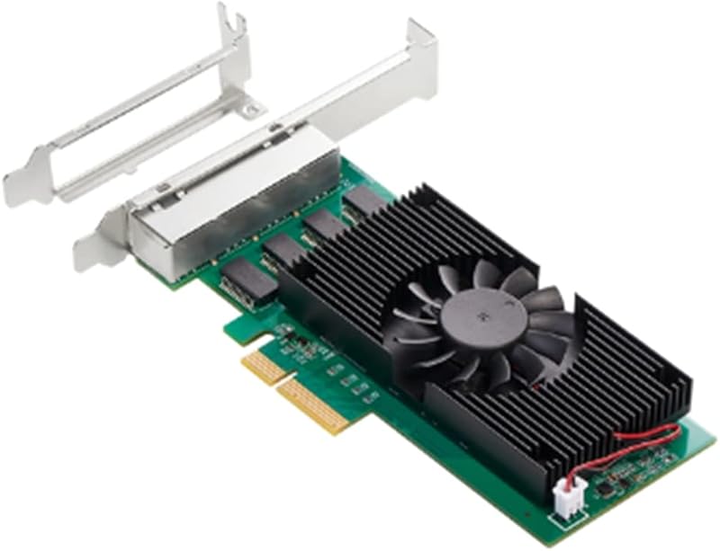 Oikabio I225 PCIe X4 4-Port 2.5G Gigabit Ethernet Network Adapter NIC LAN Card