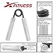 xFitness Metal Hand Gripper The Best Grip, Forearm & Finger Exerciser | Singer Gripper in 5 Colors, Resistance Level from 50 lbs. to 350 lbs. with Redefined Ergonomic Knurling (Silver, 100 LBS)