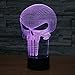 Skull 3D Illusion Lamp for Halloween Decor, Elstey 7 Color Changing Touch Table Desk LED Night Light Great Kids Gifts Home Decoration