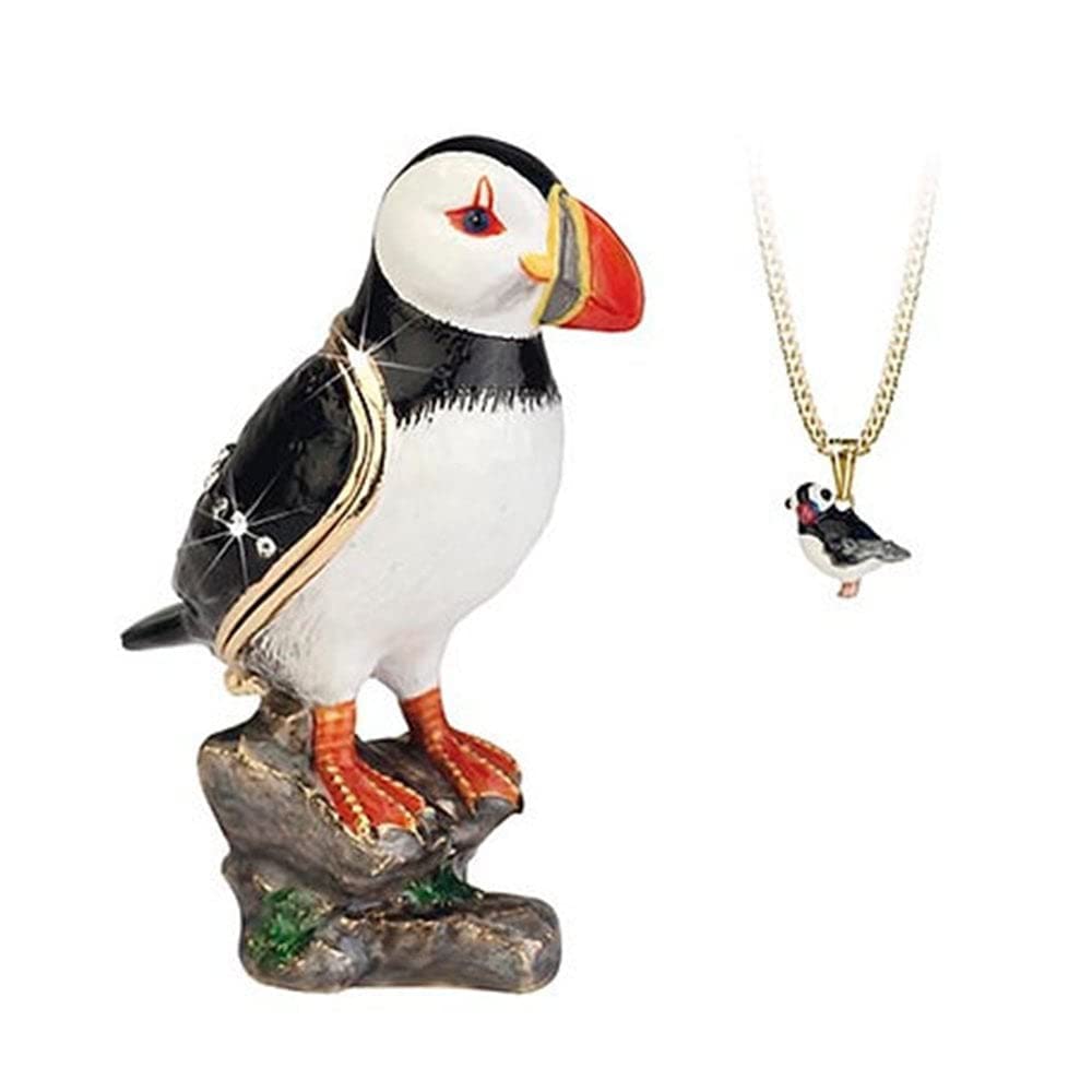 Arora Secrets from Hidden Treasures 1036 Puffin Trinket Box