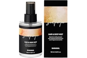 Perfumed Hair Mist for Women – Castor Oil for Shine & Long-Lasting Scent, Clean Hair Perfume & Body Mist – Botanical Waters & 17 Amino Acids, Sulfate, Paraben, Silicone-Free – Sweet Fresh Pear, 125ml