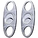 2 Pcs Cigar Cutters Guillotine, maxin Stainless Steel Double Guillotine Cutter Blades Perfect for Robustos and Churchill Cigars