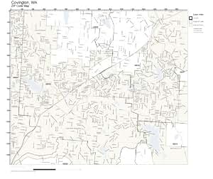 Amazon.com: ZIP Code Wall Map of Covington, WA ZIP Code Map Not
