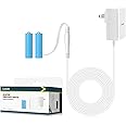 Lenink AC Power Supply Adapter for AA Battery, Replace 2 AA Battery for Led Lights, Decorations (White, 1.8m/5.9ft)
