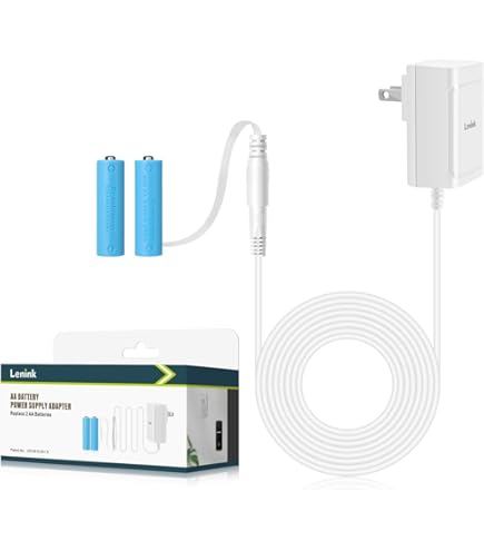 Dofaxgo USB Netzteiladapter – Ersetzt 2x AA-Batterien (3V), 1 Meter Kabel, Für Uhren, Spielzeug, LED-Lichter & Mehr