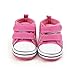 Itaar Baby Canvas Sneaker Infant Toddler Dual Strap Trainer Anti-Skid Rubber Sole Prewalker Shoes for indoor outdoor walking