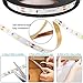 HOMELYLIFE Daylight White LED Strip Lights Non-Waterproof SMD2835 Flexible 16.4Ft 6500K Tape Light for Cabinets, Vanity Mirror, DIY Decor (No Power or Remote)