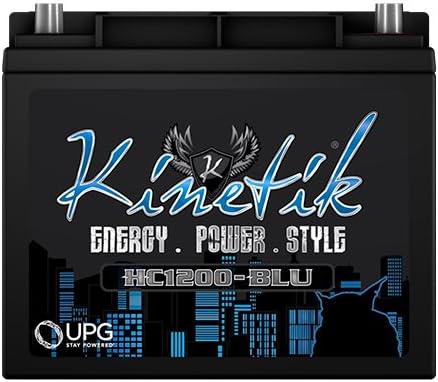 Kinetik HC1200-BLU 12V 1200 Watt Car Audio Battery for Logic Soundlab QX1204