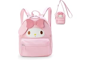 ACCENE Toddler Cute Mini Backpack Kids Kawaii Casual Small Backpack Girl Real Littles Preschool Cartoon Backpack Simple Modern Baby Kindergarten Leash Backpack Shoulder Anime Bag Gifts(Pink)