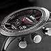 BINZI Men's Military Sport Watches Casual Quartz Multifunction Waterproof Wrist Watch in Black Silicone Band