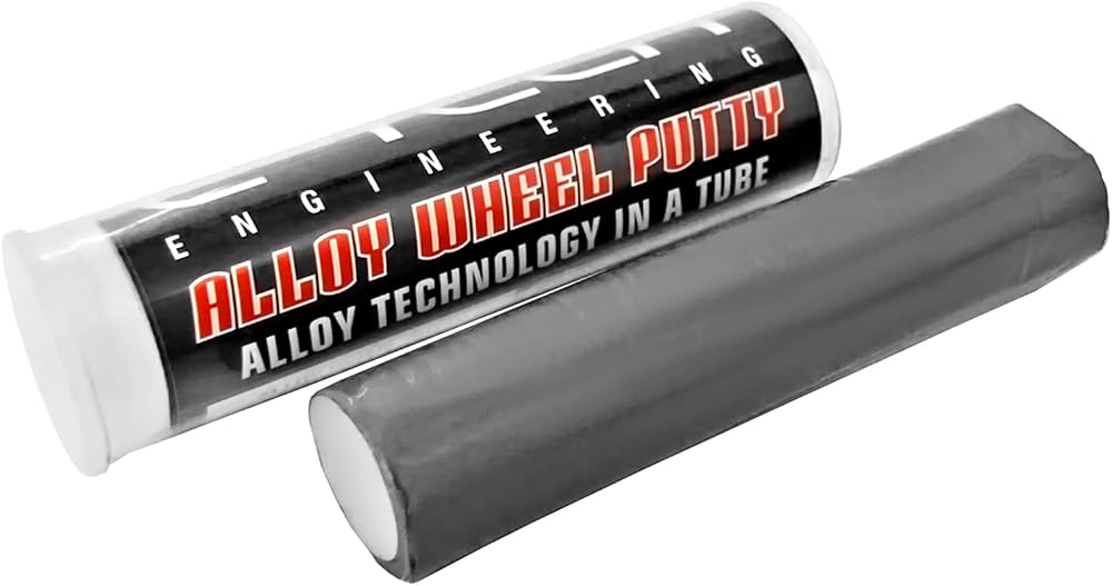 E-TECH Alloy Wheel Repair Hardening Filler Grey 10cm Tube