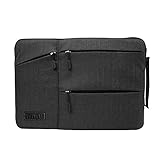 WIWU Laptop Sleeve For 13-13.3Inch Macbook Air/ Macbook Pro/ Retina Display / 12.9 Inch Ipad, 360° Protective Chromebook Tablet Case With Handle And Accessory Storage, Drop-proof (13-13.3Inch, Black)