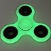 Quirkio - Hand Spinner Tri Fidget Spinner R188 Bearing Fast & Quiet 1-4 Min Spin Ball Desk Toy EDC Stocking Stuffer Kids/Adult (Glow In The Dark)