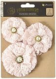 Prima Marketing 586508 Maestro Vintage Emporium Flowers (3 Pack), 2.25" To 3.25", Pink