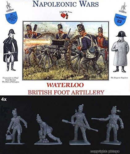 A Call To Arms 1 32 Napoleonic Waterloo British Foot Artillery 22 Amazon Co Uk Toys Games