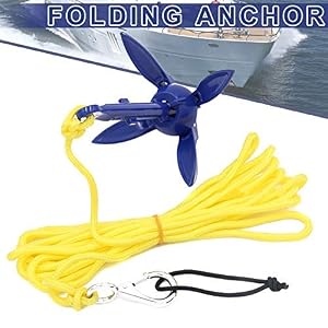 Vaugan Ancre Pliable, Ancre Pliable Pêche Kit Accessoires, Pour Kayak Canoë Bateau Marine Voilier Bateau (sans Corde)