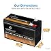 Chrome Battery 12V 9AH SLA Rechargeable Replacement Battery compatible with UPS Back Up, Electric Scooter, Emergency Lighting, Wheel Chair, and More: 5.94 x 2.56 x 3.72, T2 Terminal