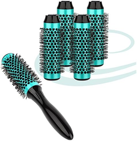 Candy Brush Aluminum Hair Brush Round for Blow Drying Diameter 35mm,(Green)