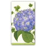 Entertaining with Caspari Hydrangea Paper Guest Towels (15 Pack), Purple