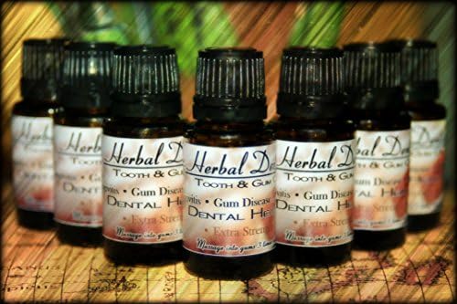 7 Pack Herbal Dentist Extra Strength - #1 Treatment for Gum Disease, Periodontal Disease, Gingivitis, Bleeding Gums, Receding Gums, Toothache, Oral Pain, Bad Breath, Root Canal Treatment, Oil Pulling