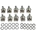 10x Guitar Pots Potentiometers B500k 16.5mm Base Dia 18mm Shaft