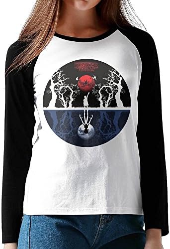 Stranger Things Upside Down Women's Crew Neck Raglan Long Sleeve T-Shirt
