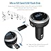 AGPtek Wireless In-Car Bluetooth 4.2 FM Transmitter Radio Adapter Car Kit with Faster USB Car Charger and Hands Free Calling, Support TF Card and USB Flash Disk Play