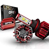 OPT7 Fluxbeam H13 9008 LED Headlight Bulbs w/TIPM Resistors Kit - 80w 7,000Lm 6K Cool White CREE - 2 Yr Warranty - for Dodge, RAM, Jeep, Chrysler