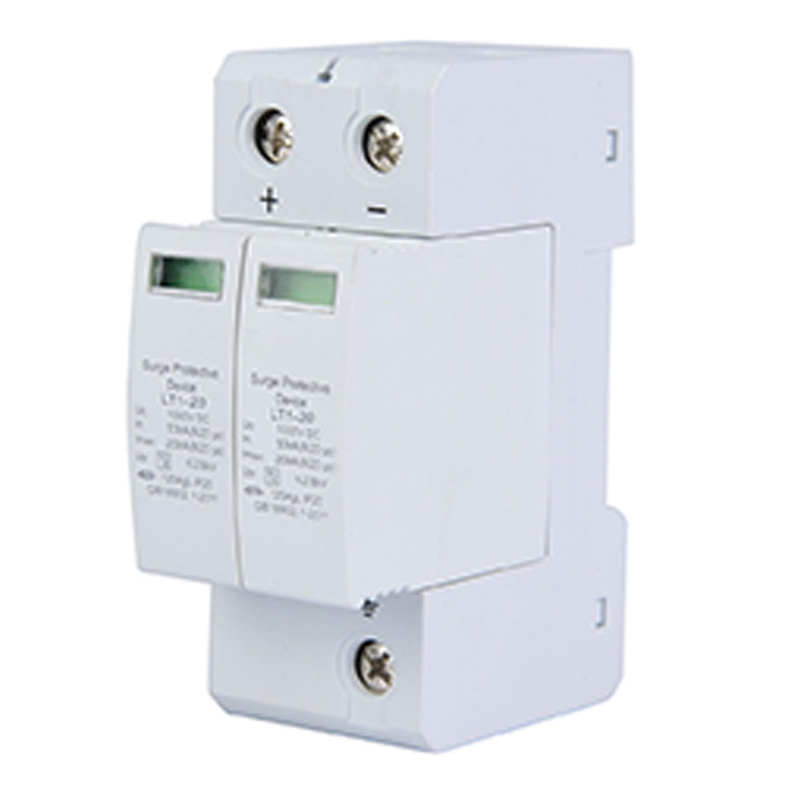 2P DC Photovoltaic Protector, 20KA Low-Voltage Arrester for Household