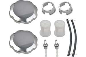 VCUJSUC 2pcs Gas Fuel Tank Cap For Predator 212cc For Coleman CT200U CT200U-EX BT200x GX340 GX390 GX160 GX200 420cc Baja Warrior MB200 Doodlebug DB30 163cc 196cc 6.5hp Motorsports Mini Bike Go Kart