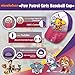 Nickelodeon Toddler Girls' Paw Patrol 3D Cotton Baseball Cap Hat Age 2-5 Purple/Pink