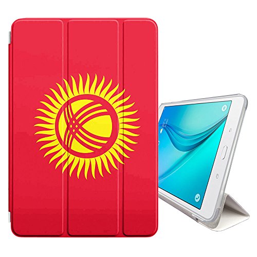 STPlus Kyrgyzstan Kyrgyz Flag Smart Cover With Back Case + Auto Sleep/Wake Function + Stand for Samsung Galaxy Tab S2 - 9.7" (T810/T811/T813/T815/T819 Series)