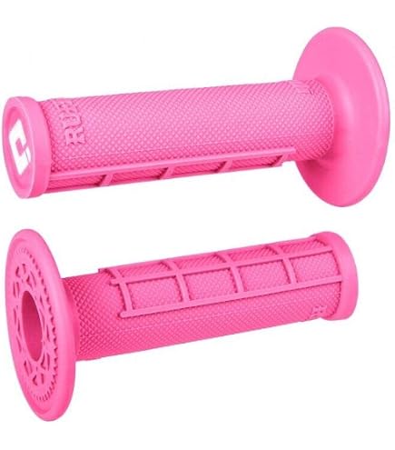 ODI Emig 2.0 Lock-On Grips – Weiß/Graphit, Für MX/Offroad-Motorräder Mit Drehgasgriff