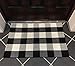 Cotton Bath Runner Buffalo Check Rug Black and White Plaid Runner Doormat Hand-Woven Checkered Carpet forDoorway/Kitchen/Bathroom/Entry Way/Laundry Room/Bedroom (24