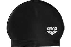 Arena Unisex Soft Latex II Swim Cap Women and Men Fitness Swimmers Intensive Training Durable Soft Elastic Bathing Flat Cap