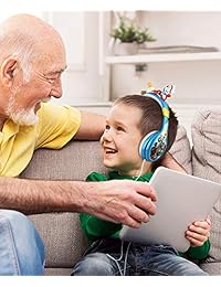Auriculares infantiles para niños de juguete 4 Forky ajustables estéreo sin enredos de 0.138 in con cable de cable para auriculares para niños con control de volumen para padres y niños, seguro para niños, perfecto para la escuela y el hogar