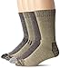 Dickies Men's Season Marled Moisture Control Crew Socks Multipack, Brown Assorted (4 Pairs), Shoe Size: 6-12